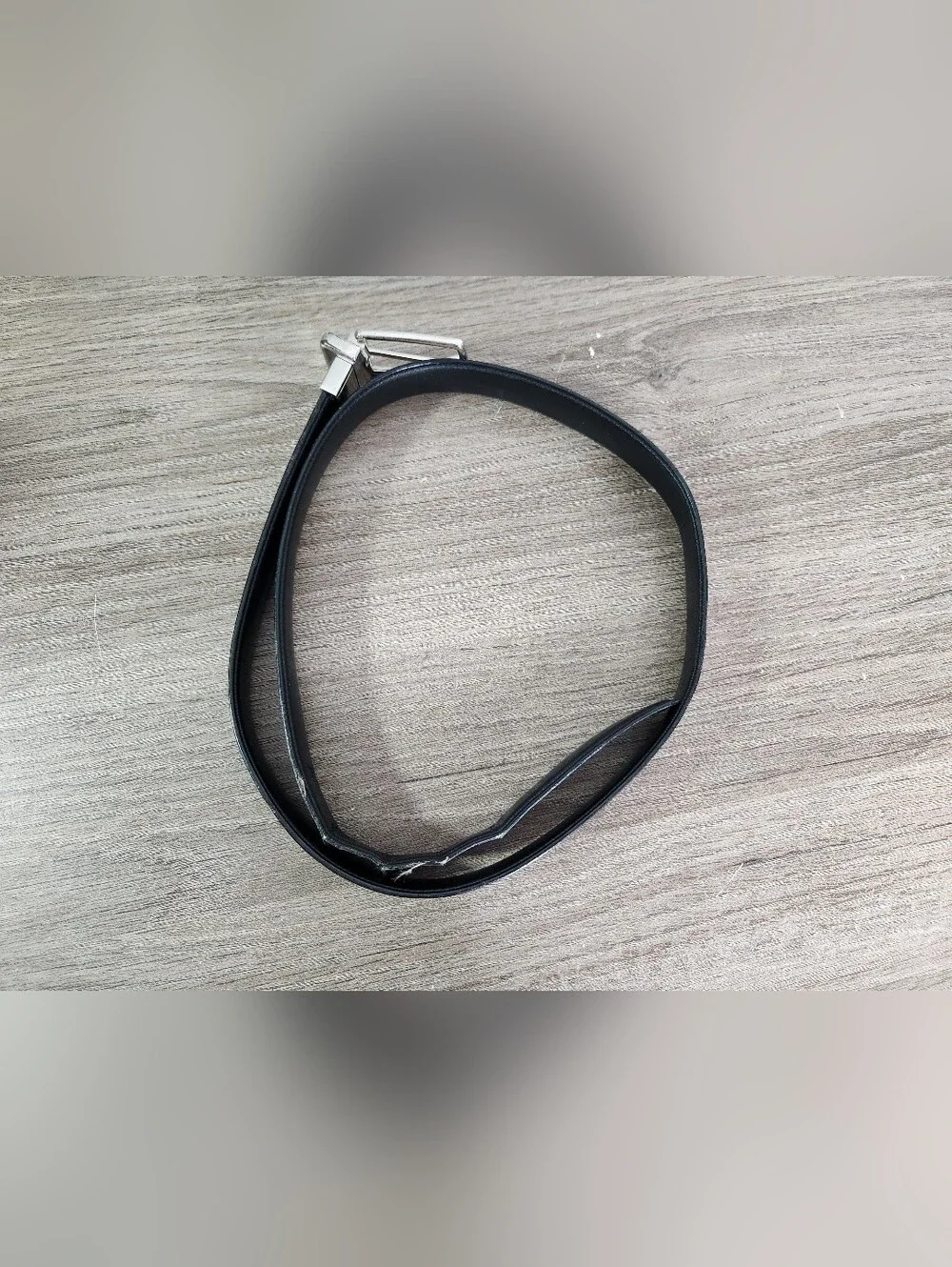 COACH Heritage Signature Coated Canvas Reversible Black Belt